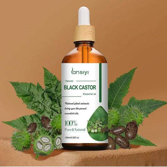 100% Pure Castor Oil For Hair Growth, Eyelashes And Eyebrows - Carrier Oil For Essential Oils, Aromatherapy And Massage